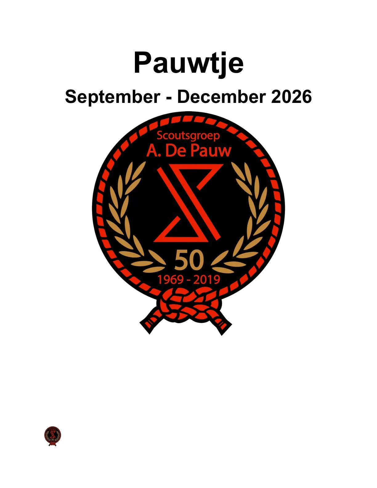 Pagina 1 van 't Pauwtje van september tot december 2026