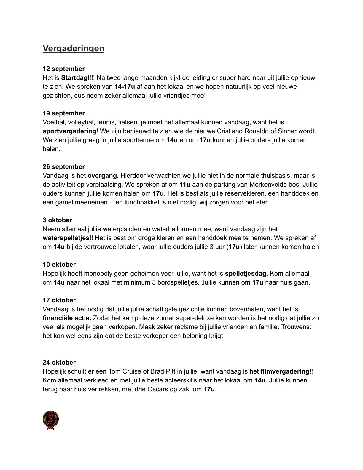 Pagina 5 van 't Pauwtje van september tot december 2026