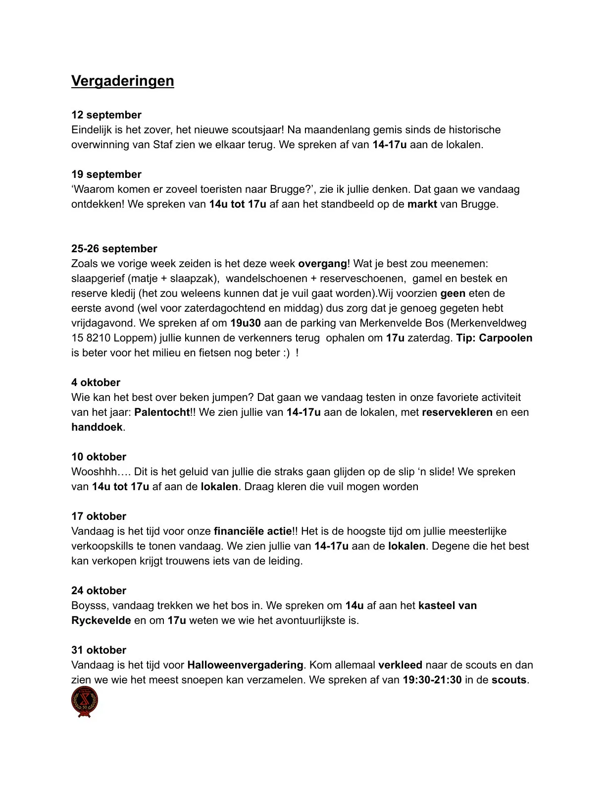 Pagina 9 van 't Pauwtje van september tot december 2026