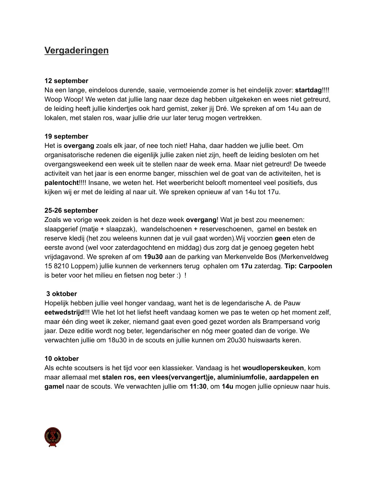 Pagina 13 van 't Pauwtje van september tot december 2026