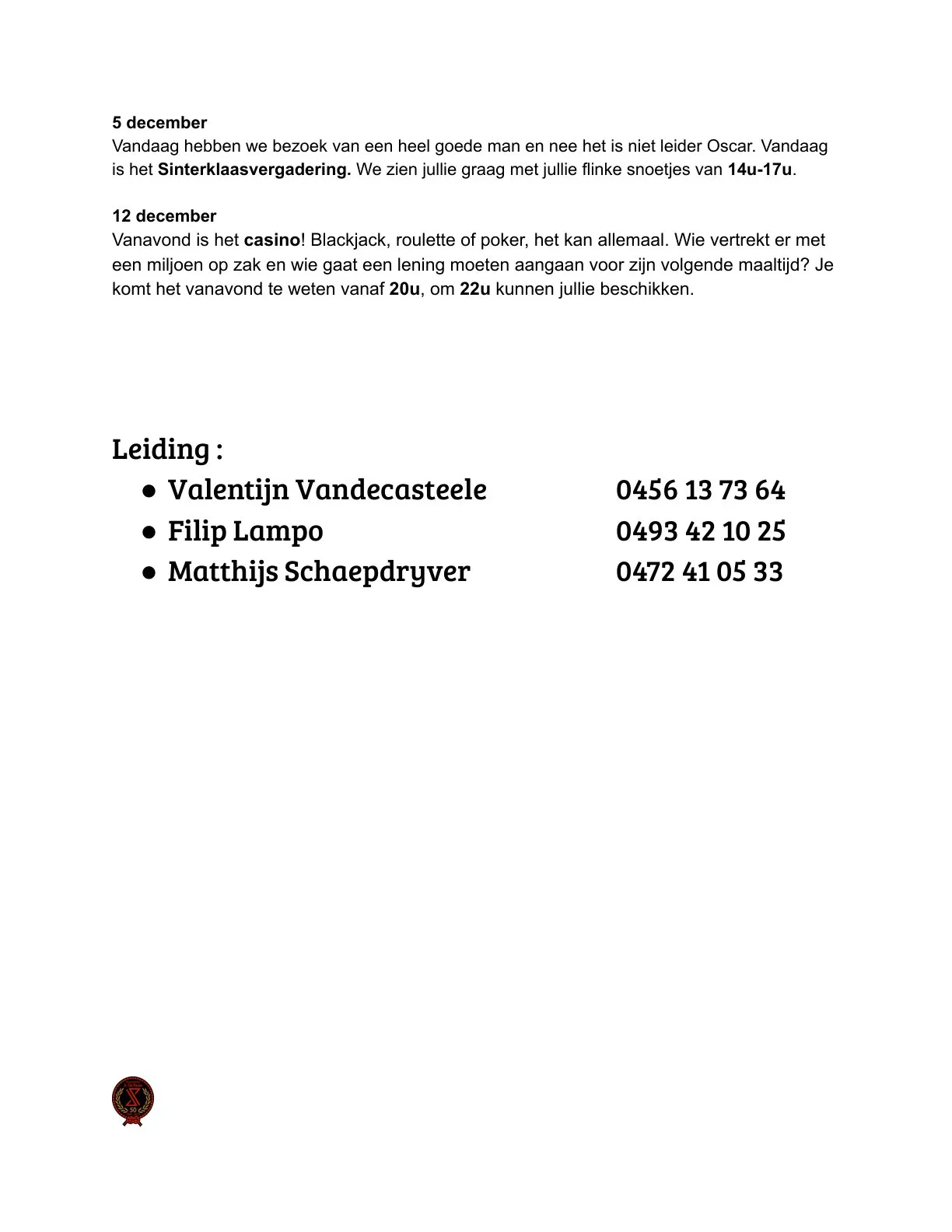 Pagina 15 van 't Pauwtje van september tot december 2026